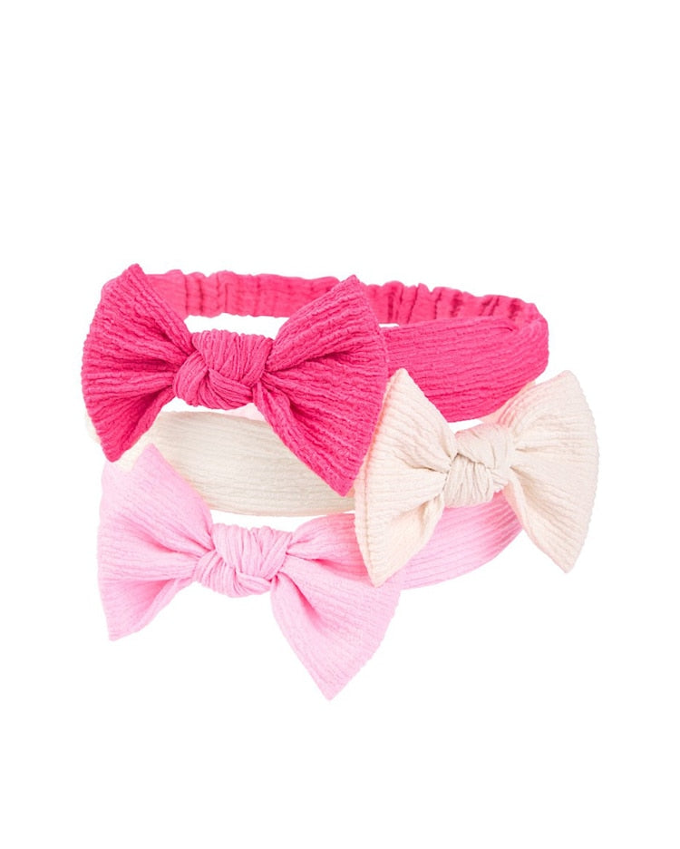 Kit faixa de cabelo bebê 3 peças laço multicor | Carter's